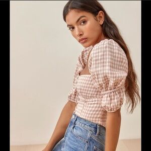 Reformation Linen Top